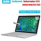 Цветная бумажная пленка для Microsoft Surface Laptop 1 2 3 Go Book 13,5 дюйма 15,0 матовый мягкий защитный экран для планшета из ПЭТ, как на ощупь бумага