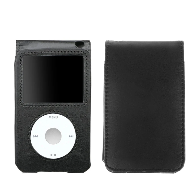 Leather Cover Case For Apple iPod Classic 80/120/160GB With Detachable Clip | Электроника