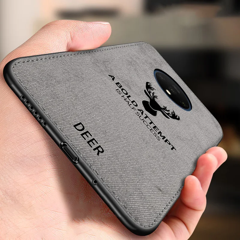 Роскошный тканевый чехол для телефона Oneplus 7T 7 Pro 6T 6 Coque 360 Защитный матовый кожаный