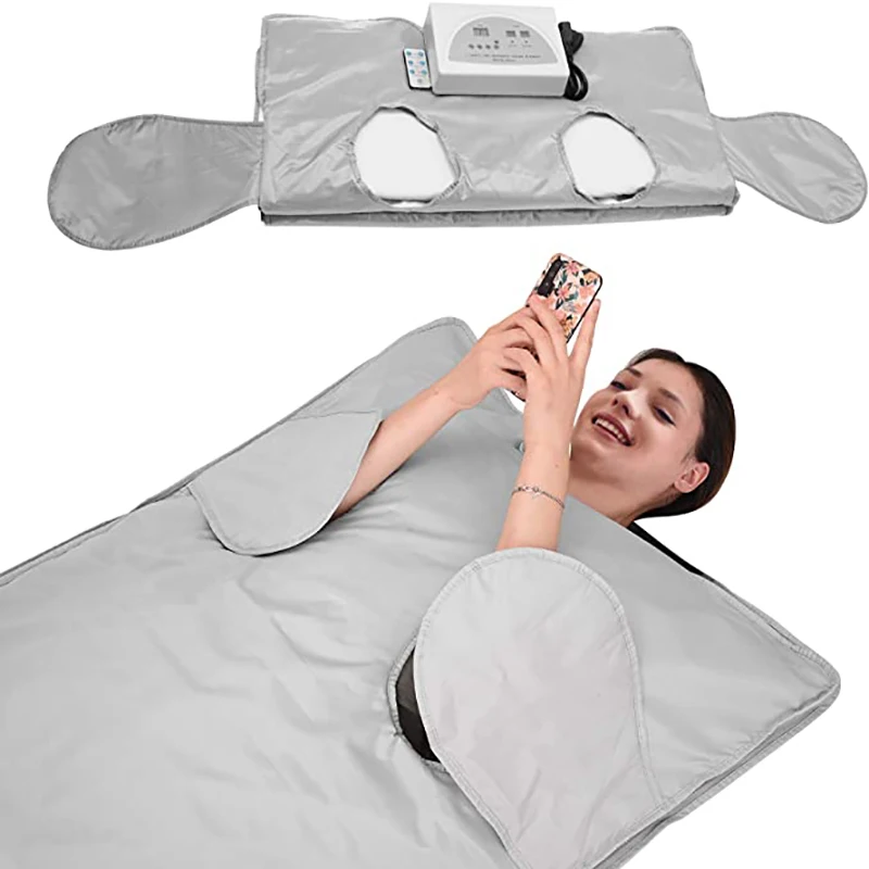 

Portable Home Far Infrared Sauna For Body Shape Slimming Fitness For Women Man, 50 Packs Sauna Sheeting For Body Wrap Sweating