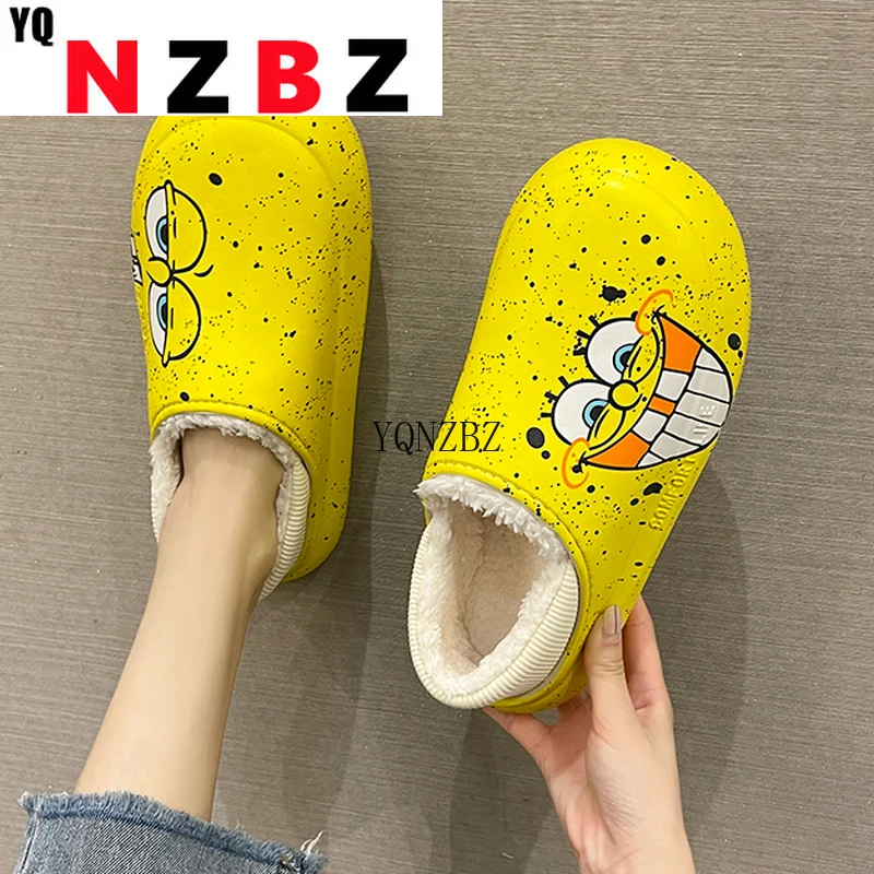 

New Autumn Winter Women Flat Shoes Soft Home Shoe Cotton Thick Lovers Slippers Indoor Slip-On Slides Comfortable Casual Shoes