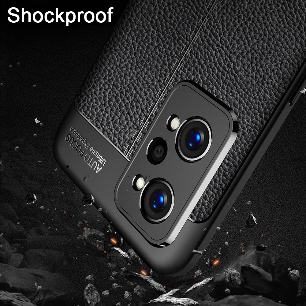 keysion shockproof case for realme gt neo 2 2t 5g leather texture soft silicone phone cover for for oppo realme c11 2021 c25s free global shipping