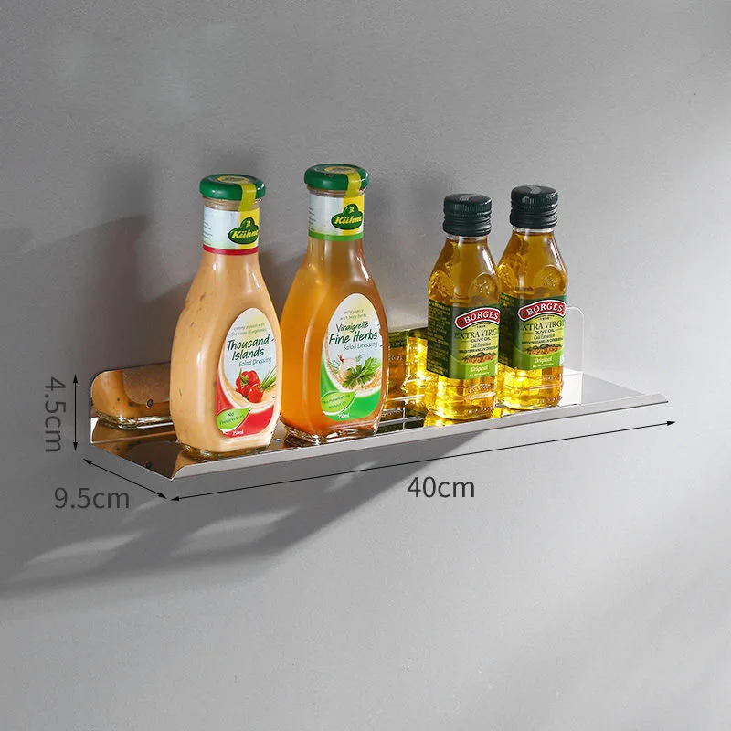 

Kitchen Shelf For Spice Jars Metal Spice Rack Wall Shelves Storage Rack Holder For Expand Space - Support To Paste/Drill