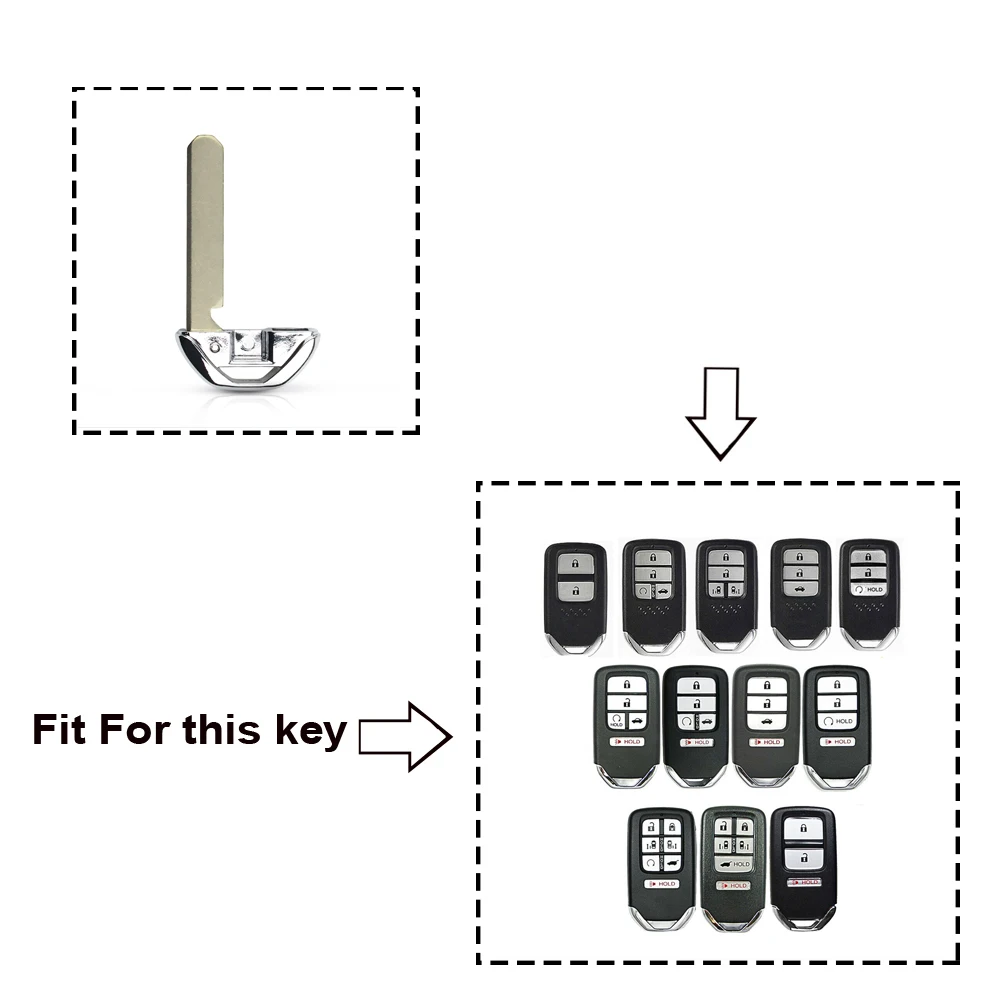 KEYYOU Smart Emergency Key Uncut Blade For Honda Accord Crosstour Odyssey Civic Fit LX 2013 2014 2015 Car Remote | Автомобили и