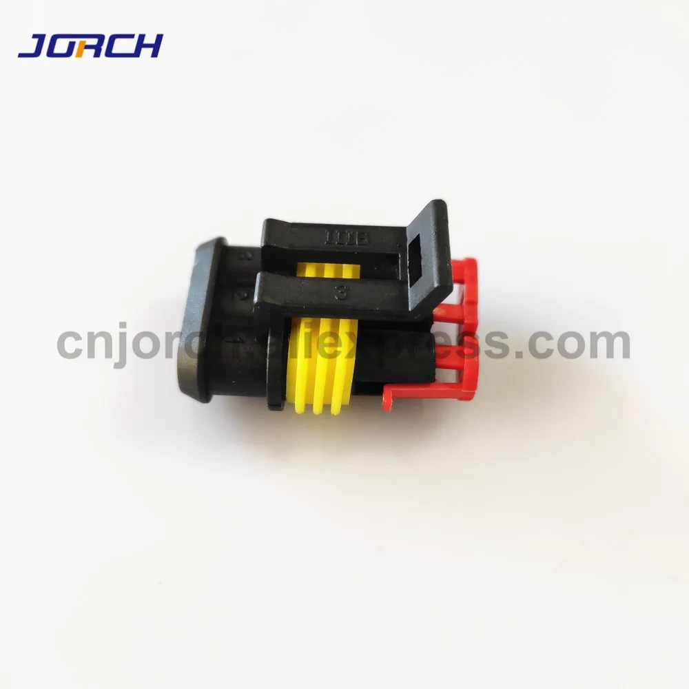 5 комплектов 3 контактный автомобильный Водонепроницаемый Жгут проводов tyco amp