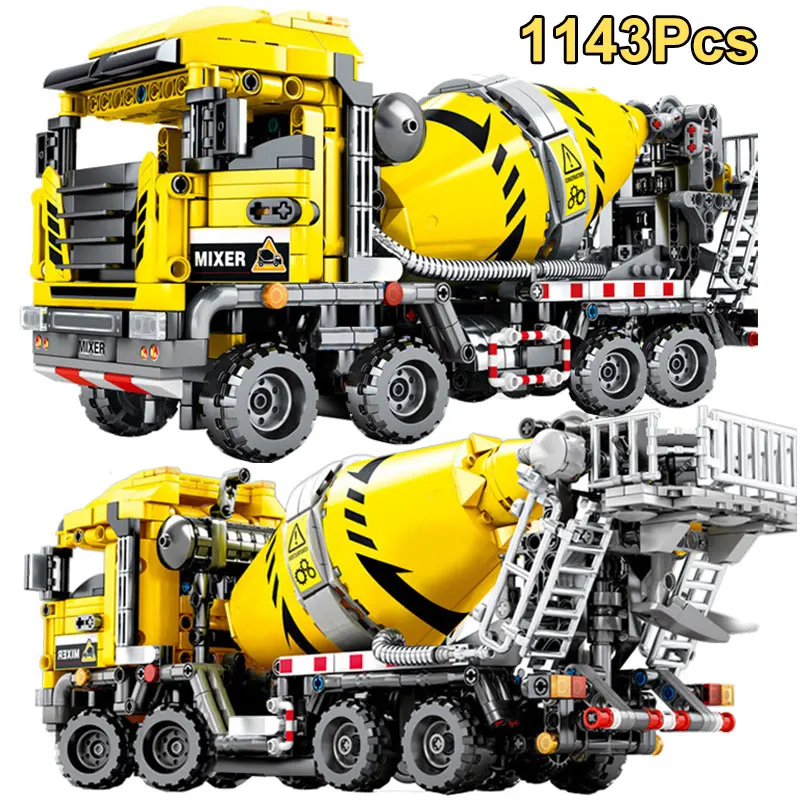 Конструктор Технический миксер для мальчиков 1143 деталей | Игрушки и хобби