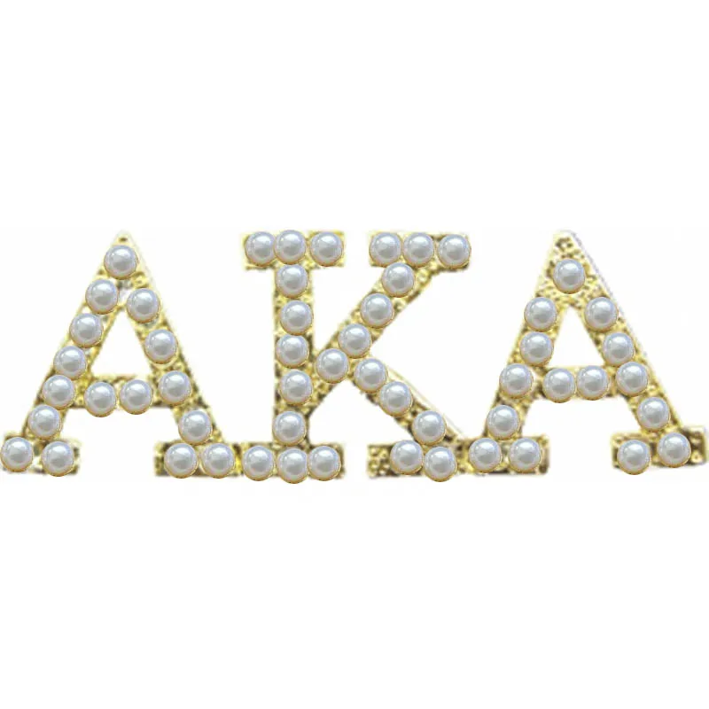 Gold W pearl AKA символ жемчужная брошь нагрудные значки - Окраска металла: Gold W pearl