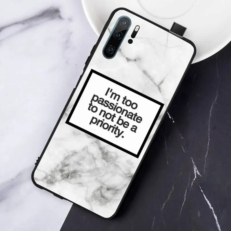 

marble Alphabetic text pattern Phone Case For Huawei honor Mate P 10 20 30 40 Pro 10i 9 10 20 8 x Lite