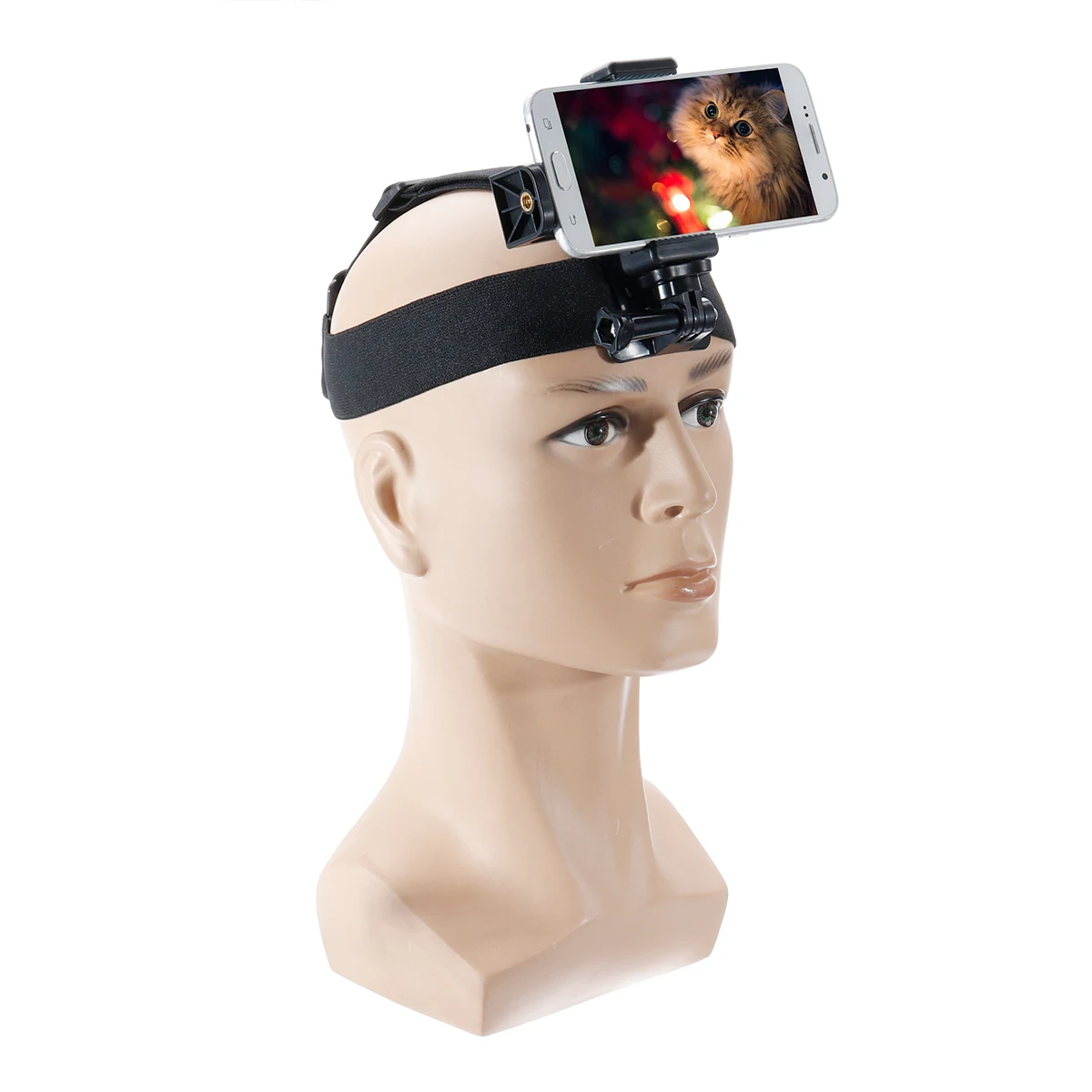Outdoor head band Holder For Cell Phone Sports Cameras at Harness Strap Belt Mount Tripod Clip For 4-6.8 inch