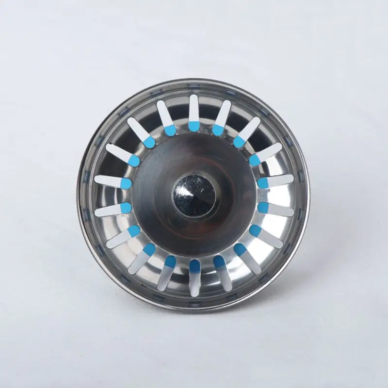 

Stainless Steel Sink Filter Kitchen Drains Sewer Waste Plug Bathroom Hair Catcher Colanders Strainer Basin Accessories A6HD