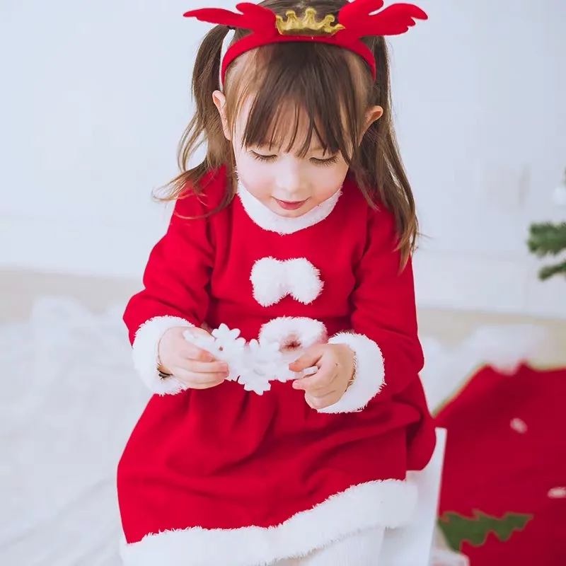 Одежда для маленьких мальчиков и девочек одежда рождественской вечеринки