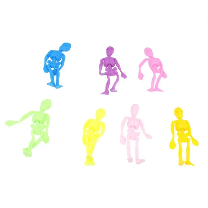 Игрушка-Скелет из ТПР 5 шт./компл. эластичная мягкая Нетоксичная игрушки-зомби |