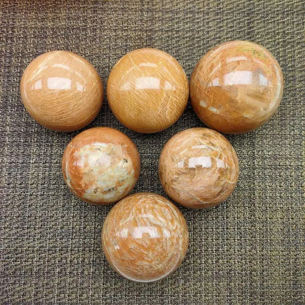 Персиковый лунный камень хрустальный шар природные и минералы Луна натуральные