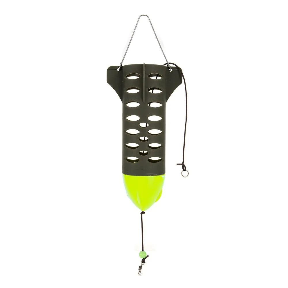 

Boat Fish Feeder Lure Trap Fishing Bait Cage Tackle Bait Container Rocket Feeder Saving Lure With Buoyancy Fishing Tools Gear
