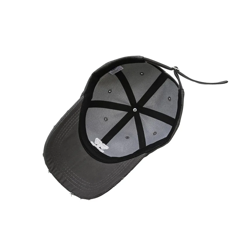 

2021 Spring & Summer Letters Hat Made Old Holes Baseball Cap Unisex Fashion Hats Net Red Tide Sunshade Cap For Lady Snapback Cap