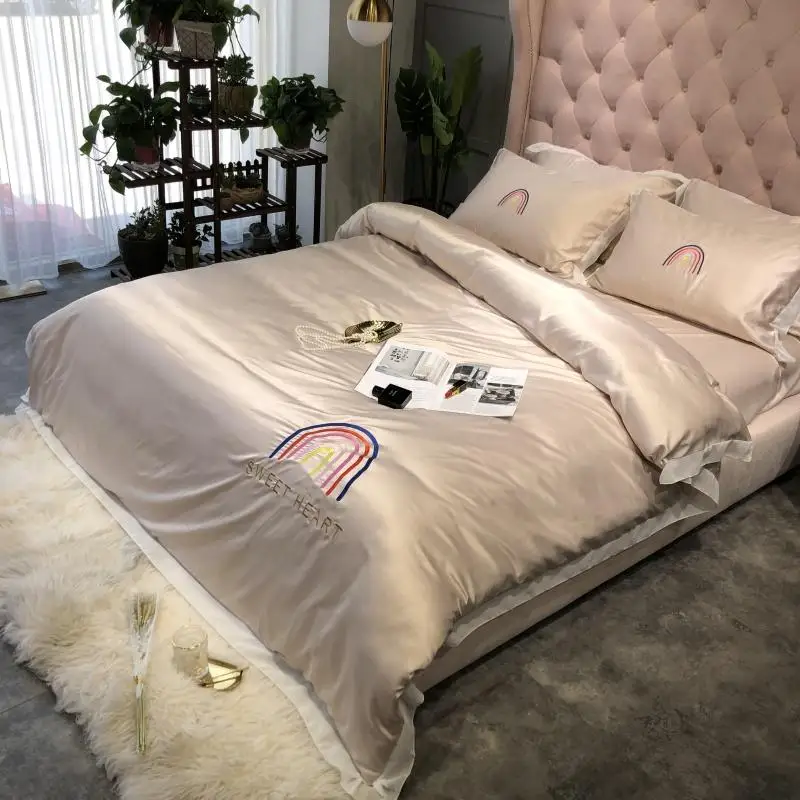 Комплект постельного белья из 4 предметов роскошное супермягкое одеяло с