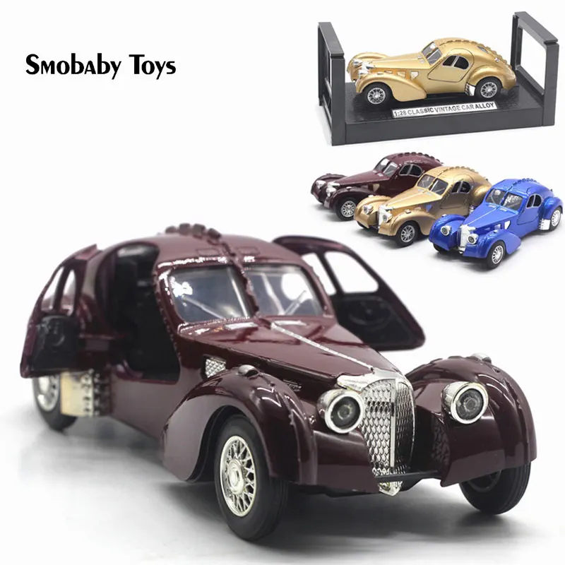 Bugatti 57SC роскошная модель автомобиля из 1:28 сплава старые классические автомобили
