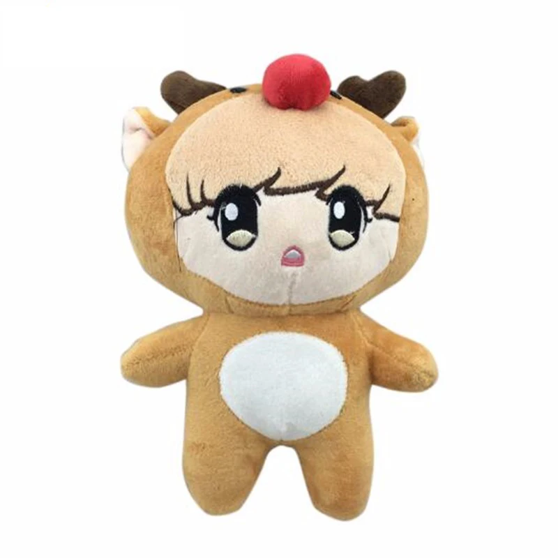 25 см Корея Kawaii Плюшевые куклы Олень Медведь милый плюшевый персонаж Мягкие