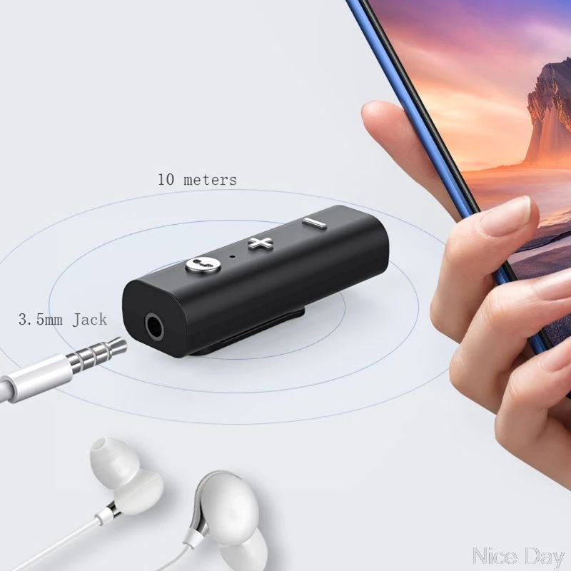 

Bluetooth5.0 Audio Receiver 3.5mm AUX Earphone Headphone Car Speaker Transmitter My14 20 Dropship