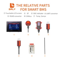 bms smart bluetooth usb accessory to uart rs485 cable canbus feed plate lcd touch screen for daly 3s 4s 56s 10s 13s 14s bms