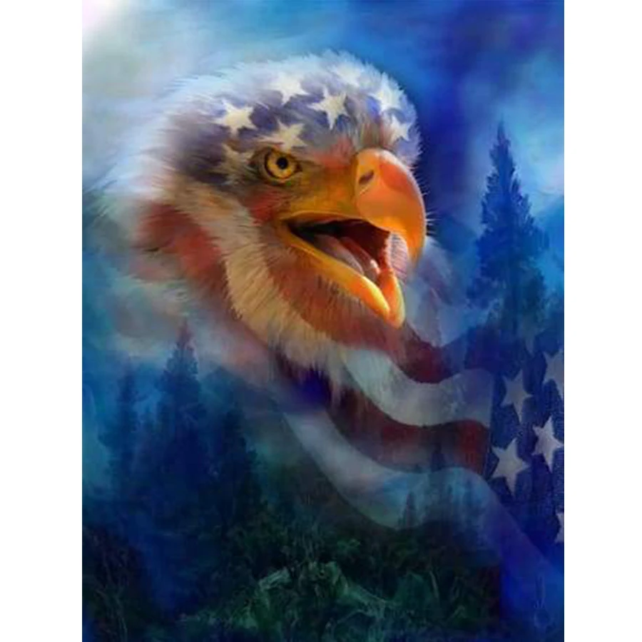 Набор для алмазной живописи с абстрактным флагом и орлом набор сделай сам
