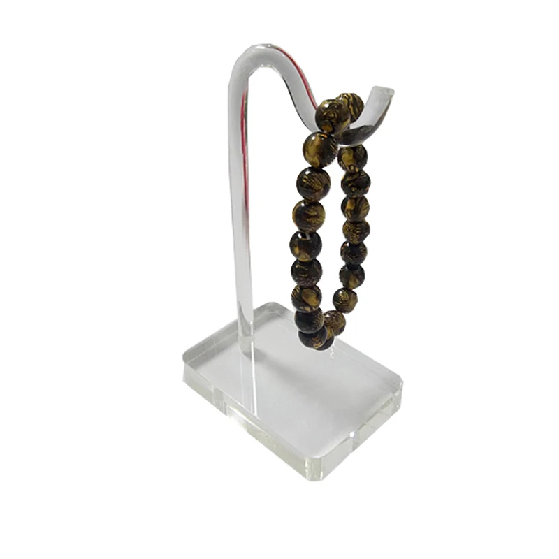 Акриловый браслет в форме крючка держатель для ювелирных изделий прозрачная