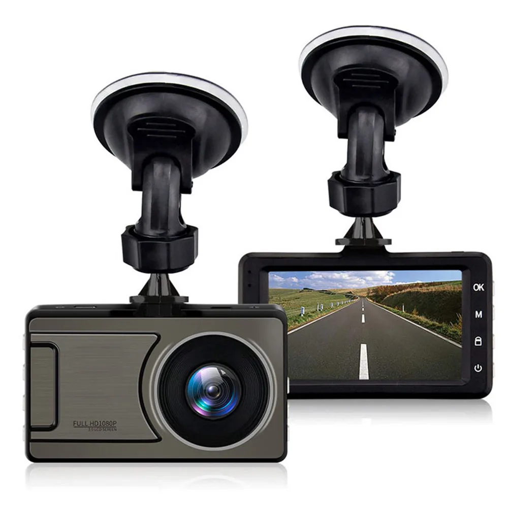 Автомобильный видеорегистратор Full HD 1080P DVR с углом обзора 170 градусов для