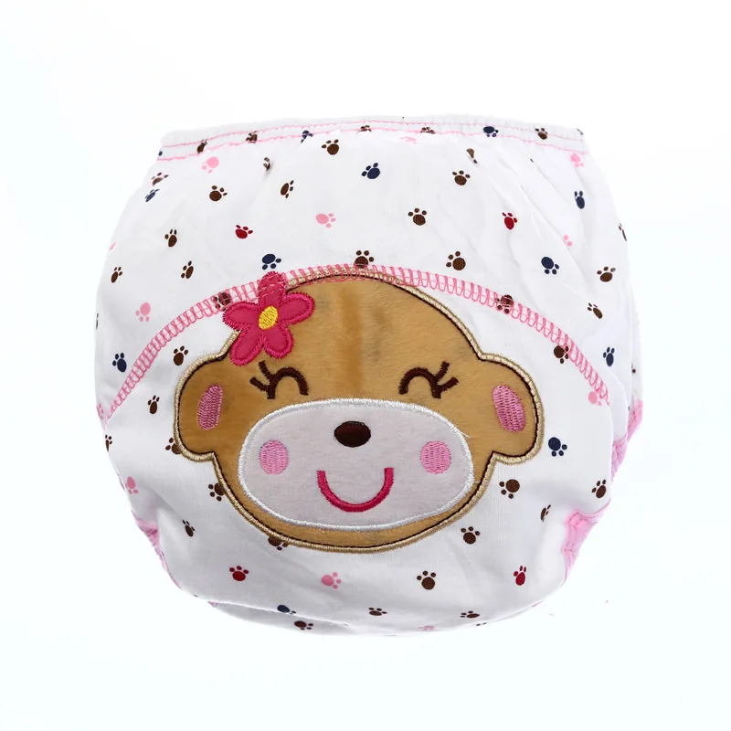 Reusable Cute Cloth Diaper Baby Cotton Printed Training Pants Panties Baby Diapers Washable Infants Children Underwear Nappy images - 6