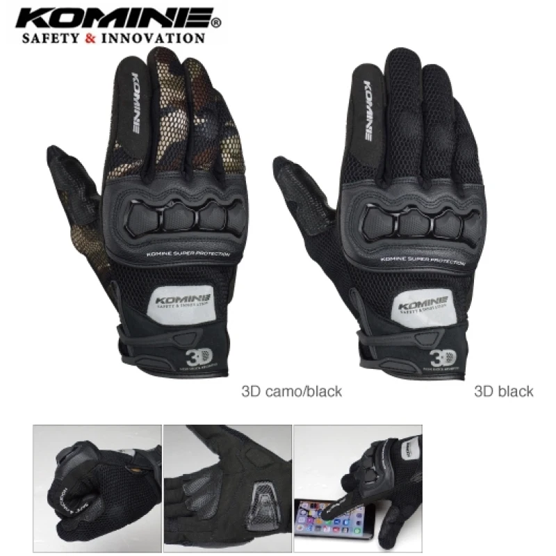 

Motorcycle Gloves KOMINE GK-215 3D Mesh Technology Riding Glove Motorcycle Racing Gloves Motorbike Knight Men's Sport Guantes