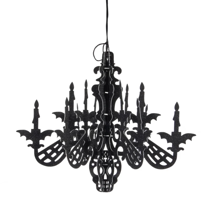 Хэллоуин 3D Скелет люстра Висячие украшения блестящие бумажные праздничные вечерние для праздника DIY