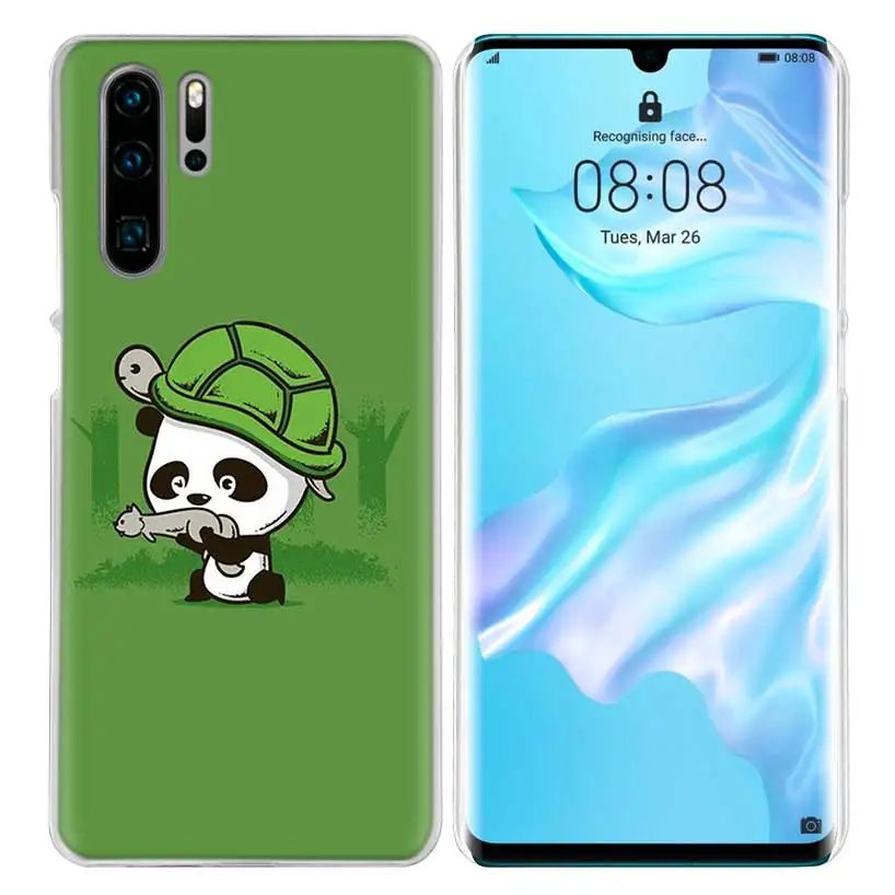 Чехол для huawei Honor P20 mate 20 10 P10 P9 P8 8X9 Lite P Smart+ Plus Nova 3i прозрачный чехол с милыми животными пандой