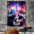 Постер с изображением Джокера киллера, классический принт, красивая сексуальная девушка, граффити, настенная живопись, украшение для дома, гостиной
