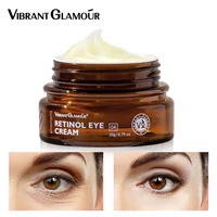 vibrant glamor retinol eye cream removes dark circles fades fine lines brightens skin anti wrinkle and anti aging 20g