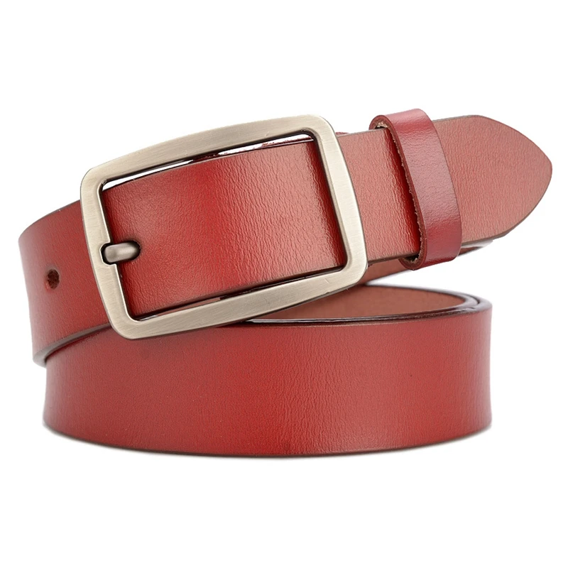 Женский широкий ремень из натуральной кожи винтажный коровьего спилка для