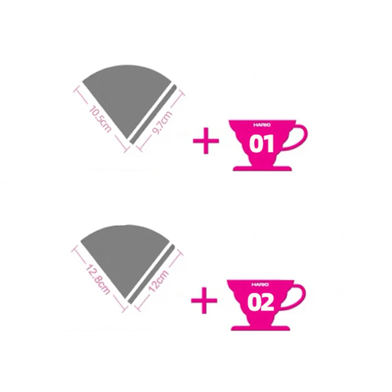 Японские фильтры для кофе Hario V60 100 шт. из натуральной бумаги 1 4 чашки размер подачи