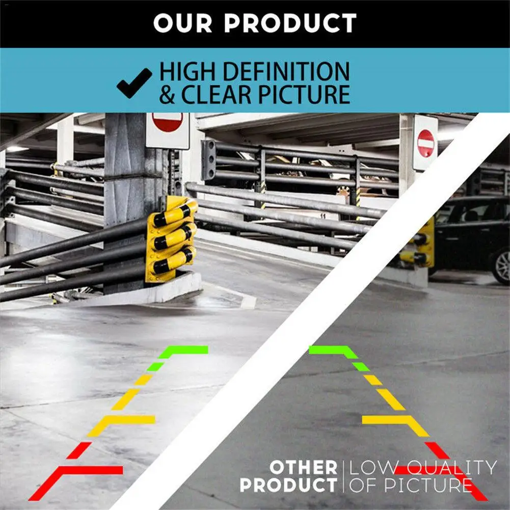 Автомобильная камера заднего вида 4 светодиодный Ночное Видение авто парковка