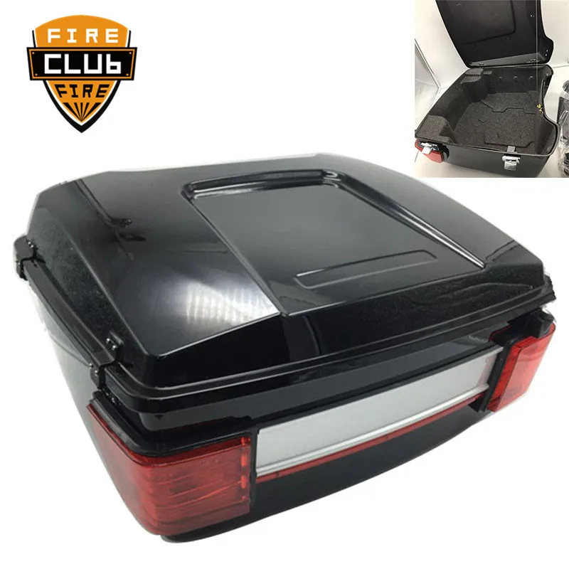 Мотоцикл ящик для инструментов задний хранения хвост чемодан багажник CaseFit Harley