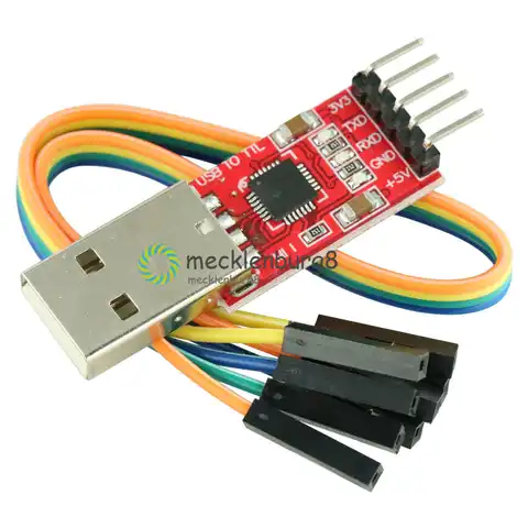NEU CP2102 USB 2,0 для TTL UART последовательный преобразователь модуль 5P STC PRGMR с кабелем
