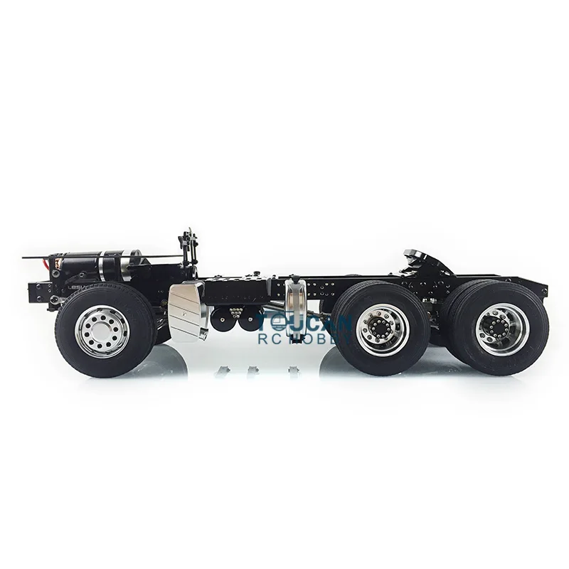 LESU 1/14 RC MAN 6*4 Металлический шасси Тягач Модель автомобиля W/двигатель 3 оси Tmy TH02013