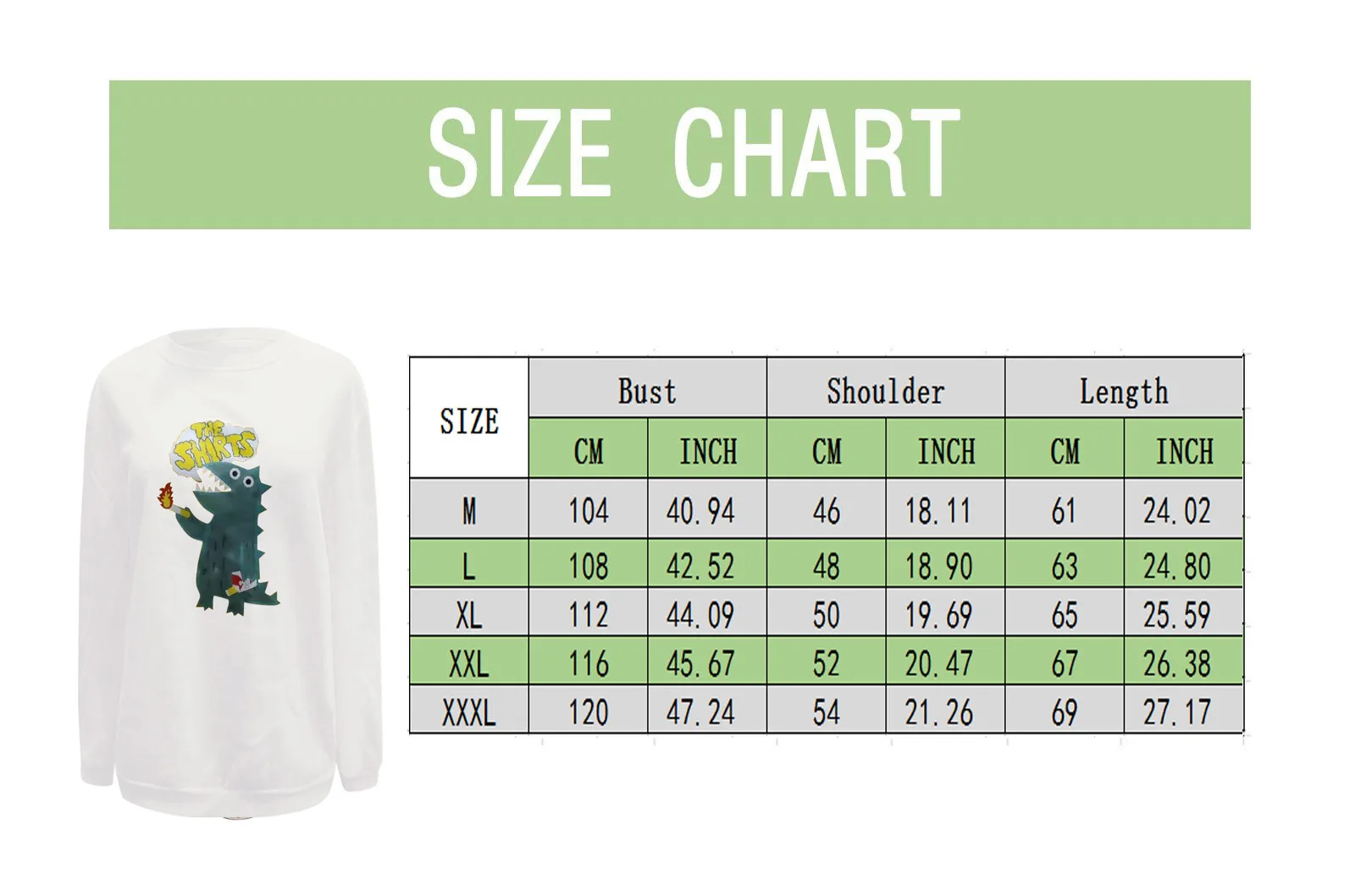 

Womens T Shirt O Neck Long Sleeve Irregular Loose Dinosaur Printed Pullover Female Tee T-Shirt Tops Camisetas De Mujer