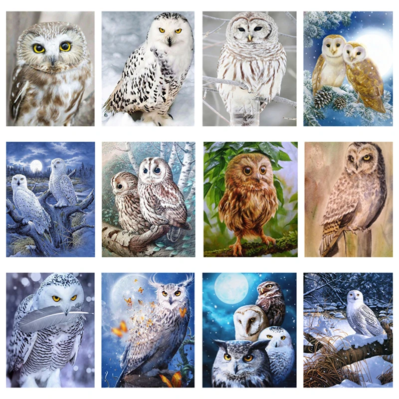 Алмазная 5D Вышивка алмазная вышивка живопись сделай сам сова мозаика стразы