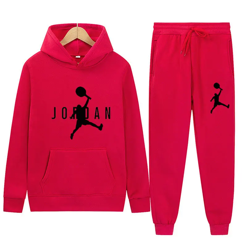 

Men's sweatpants hoodie suit casual pants comfortable pullover large autumn and winter warm track suit men and women new