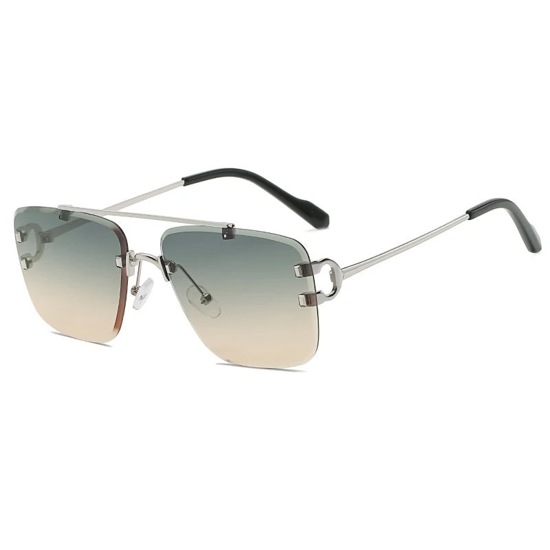 Индивидуальные трендовые ретро солнцезащитные очки унисекс с металлической