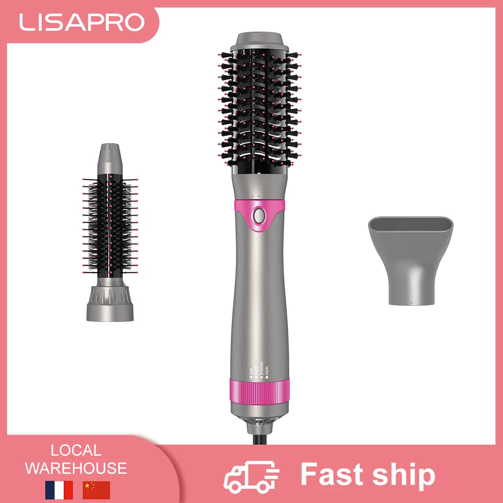

LISAPRO 3 IN I Hot Air Brush Set Multifunctional Hair Dryer Brush Household and Travel Styling Tool Fashion Hair Care Comb