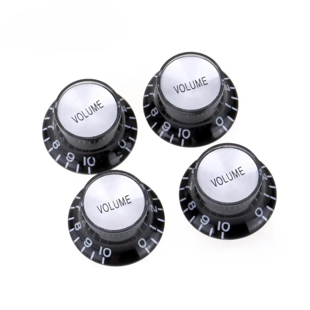 Musiclily Pro Imperial Inch Size Top Hat Bell Reflector Volume Knobs для США Made Les Paul SG электрогитара черный