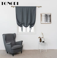 tongdi home rope short kitchen curtain pastoral elegant modern solid decoration for window parlour living room dining room