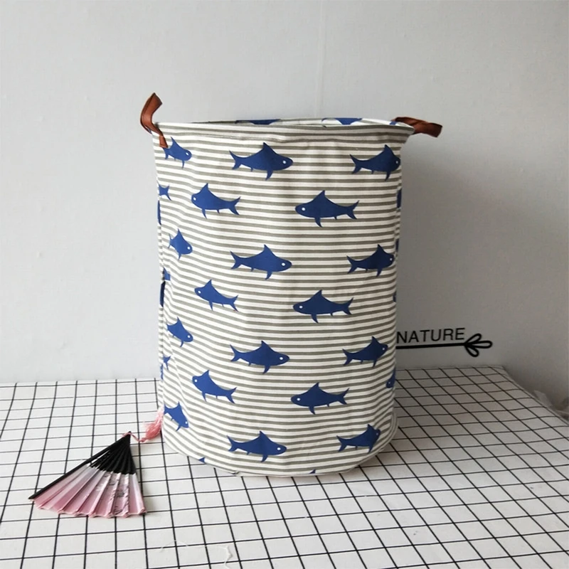 2019 практические круглая корзина для хранения белья геометрический складной ящик