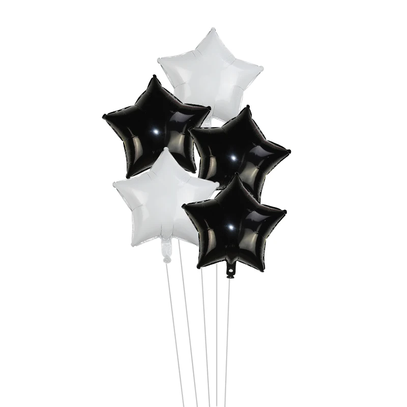 

5Pcs 18inch Gold Silver Foil Star Balloon Wedding Balloons Decoration Baby Shower Children's Kids Birthday Party Balloons Globos