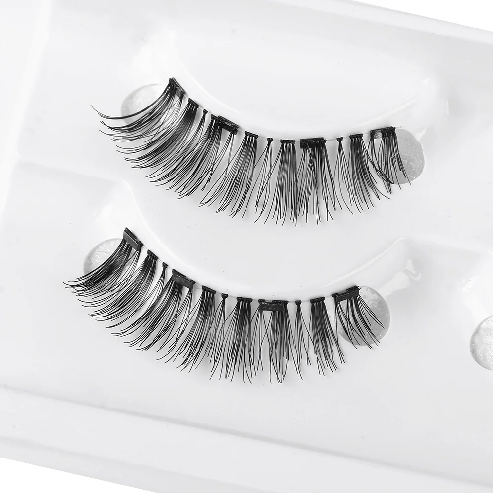 4 шт. магнитные накладные ресницы без клея ручная работа полное покрытие пушистые