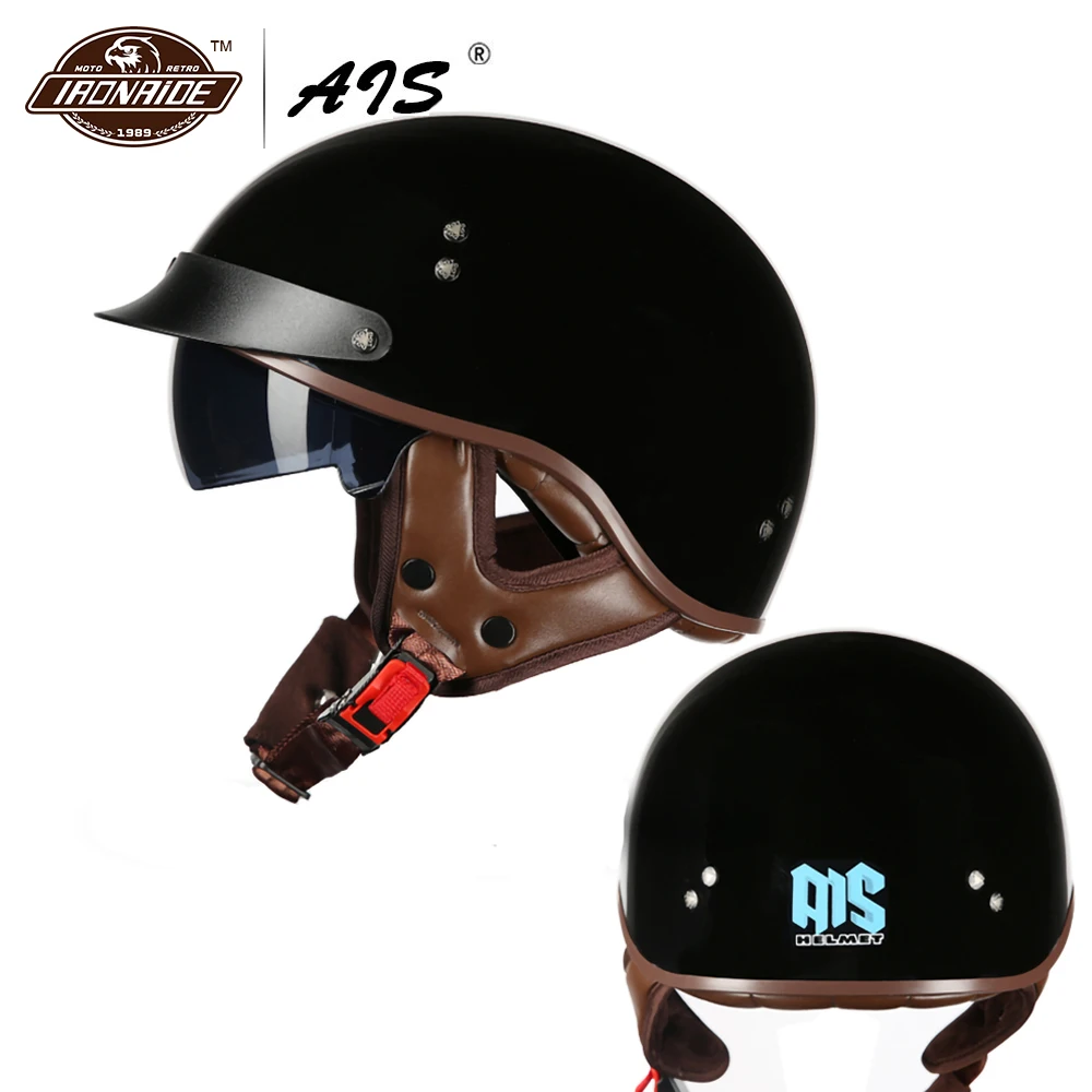 Мотоциклетный шлем в стиле ретро для мужчин и женщин летний мотоциклетный с